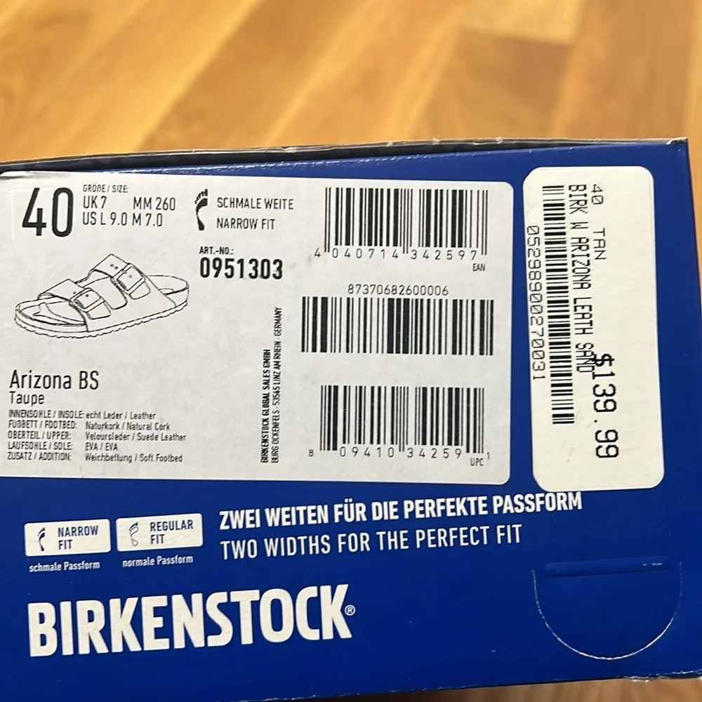 Womens Birkenstock Arizona Suede Sandal size 40 - Picture 3 of 3